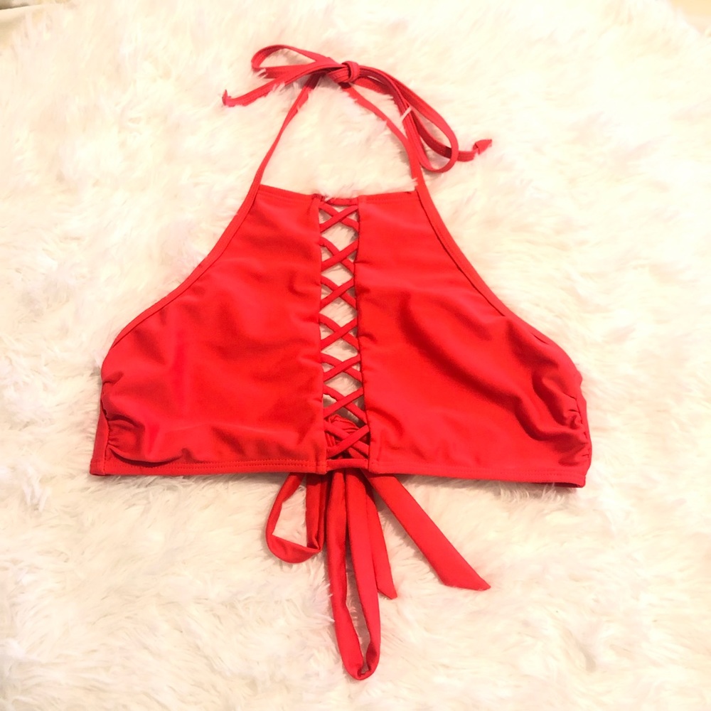 Live Love Dream halter bikini top